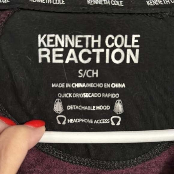 Kenneth Cole Reaction long sweater coat Sz Small detachable hoodie - Picture 2 of 8